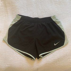 Nike Dry-Fit black and light blue shorts (Size M)